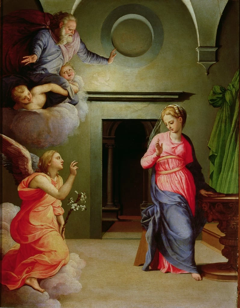  180-Agnolo Bronzino-Annunciazione-Galleria degli Uffizi, Firenze 